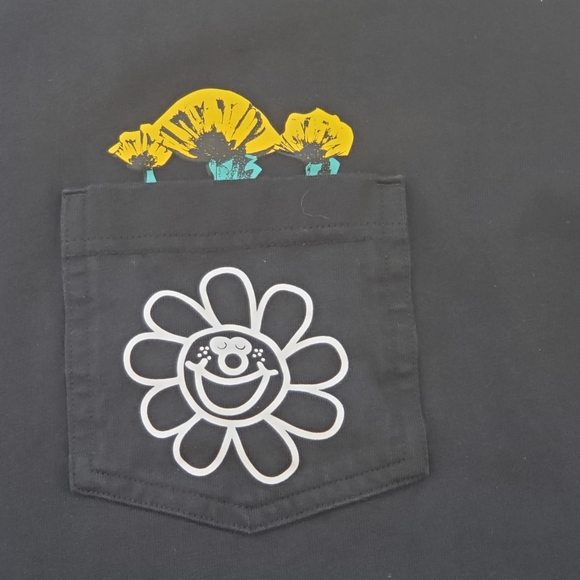 Converse Long Sleeve Men's XXlarge T-shirt Black Spread Kindness Stay Smiling - Picture 4 of 10